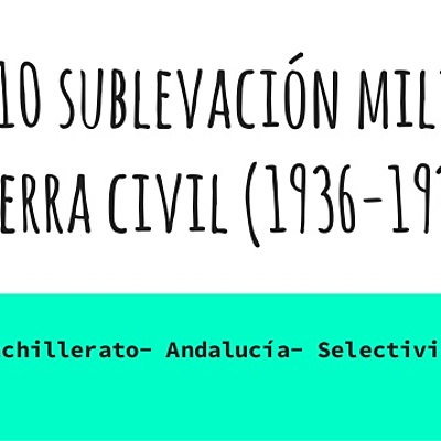 Timeline: Sublevación militar y Guerra Civil (1936-1939)