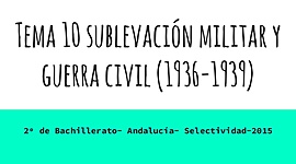 Timeline: Sublevación militar y Guerra Civil (1936-1939)
