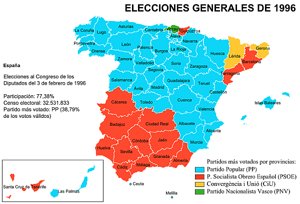 Elecciones generales 1996.