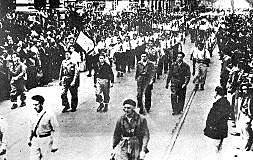 Los franquistas conquistan Bilbao y el resto de los territorios vascos que no se hallaban bajo su control.