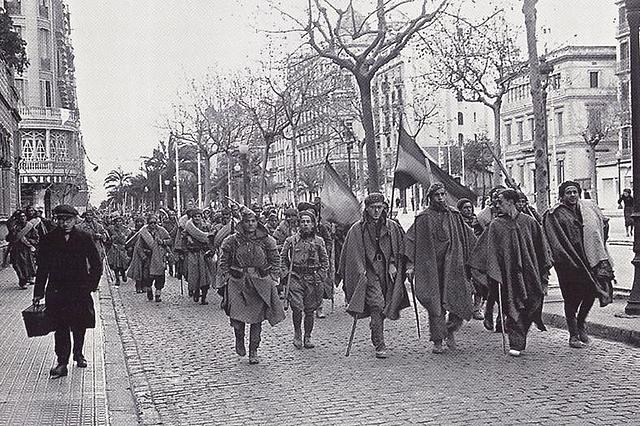 Entran las tropas franquistas en Madrid