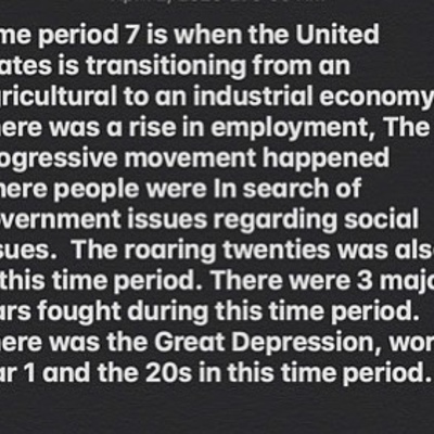 Timeline: Time period 7 timeline by: Chloe Rivera