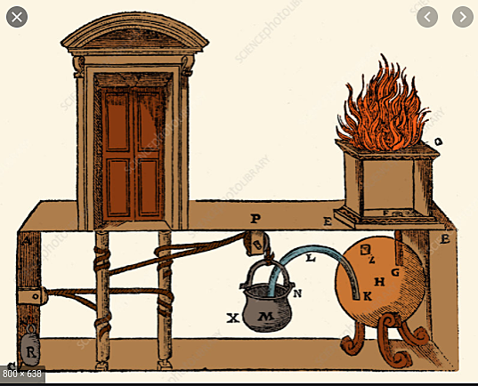 first automatic door