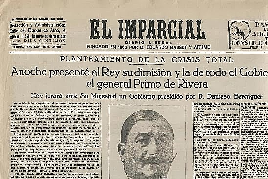 Dimisión de Primo de Rivera
