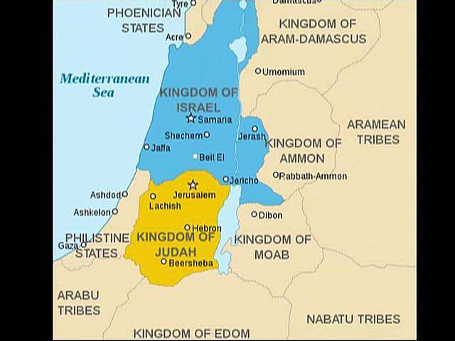Kingdom of Israel splits in two after death of Solomon; Kingdom of Judah founded.