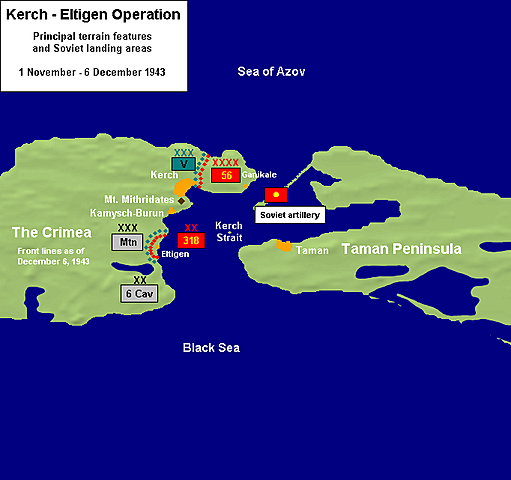 Початок десантної операції радянських військ в Криму,
