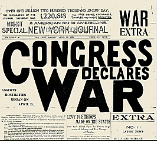 U.S. Declares war on Spain