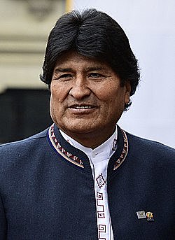 Evo Morales, primer presidente indígena en Bolivia