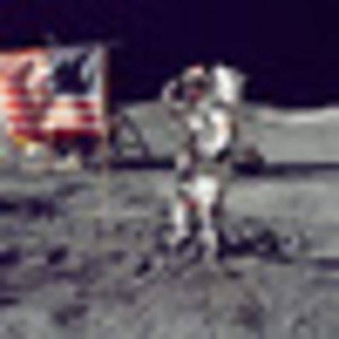The U.S. achieves the first moon landing