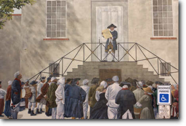 Reading of Declaration Of Independence.