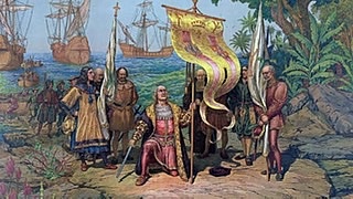 Descubrimiento de América con Cristóbal Colón. Llegada de los españoles al contiente americano.