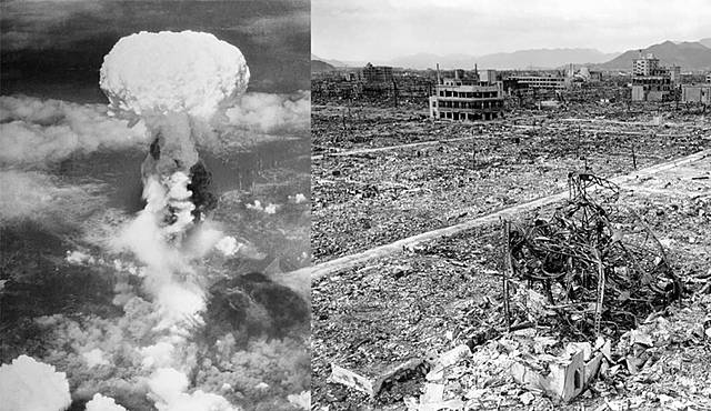 EE.UU. lanza una bomba nuclear en Hiroshima