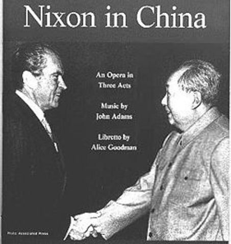 Nixon becomes the first U.S. President to travel to China
