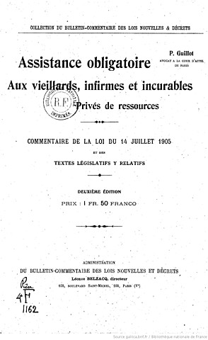 loi du 14 juillet 1905