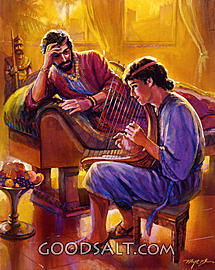 David plays for Saul