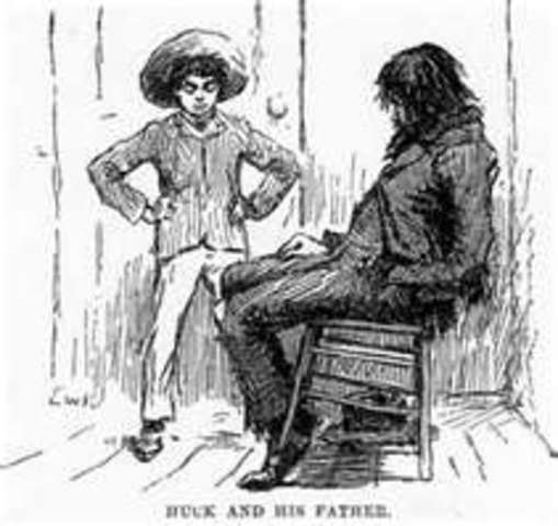 HuckleBerry Finns father