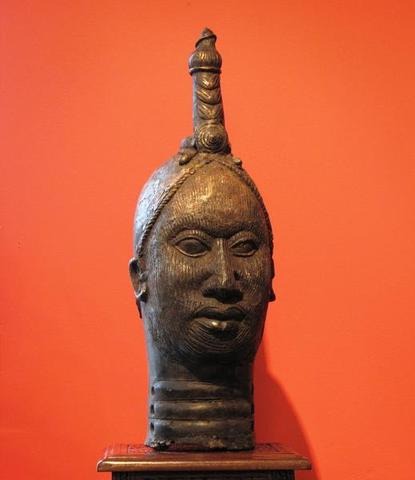 Bronze head of queen, West Africa