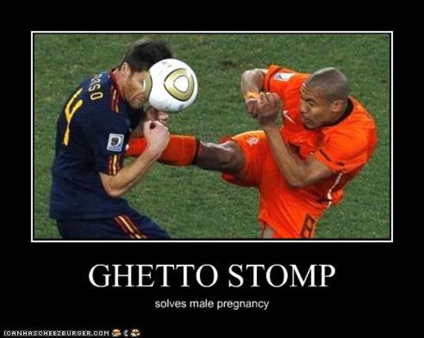 Ghetto Stomps A Pregnant Man