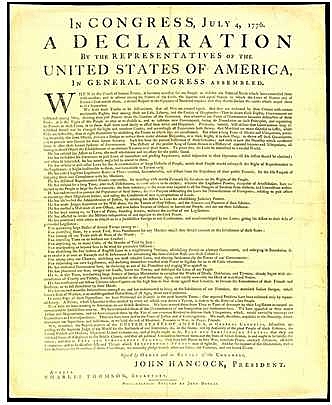 Declaració d’Independència dels EEUU.