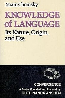 Published " Knowledge of Language"
