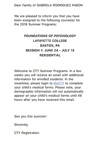 Empeze curso en Center of Talented Youth