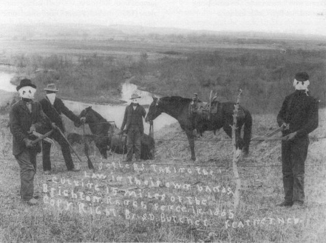 Father and Tim come across Cow-boys