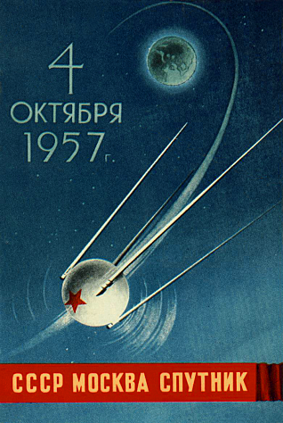 La URSS lanza el Sputnik I al espacio, el primer satélite artificial