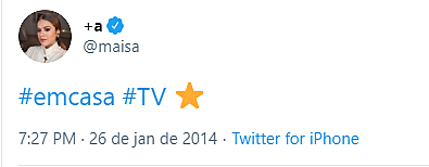 Faz sua primeira publicação no Twitter.