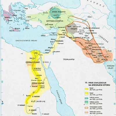 Timeline: Mezopotamija, Perzija i Egipat