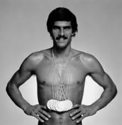 Mark Spitz Wins Seven Gold Medals