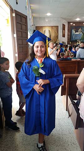 I graduated from 6th grade.