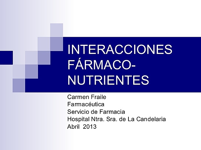 Interacciones fármaco-nutrimento