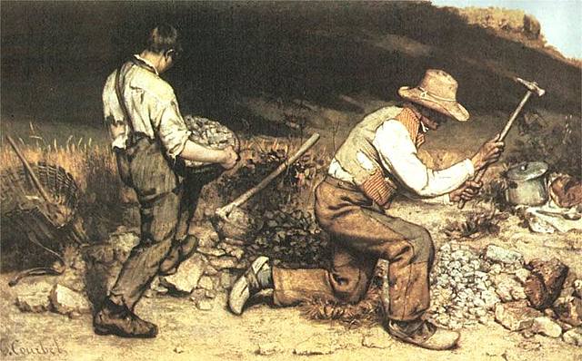 Gli spaccapietre di Gustave Courbet