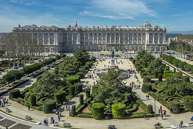 Manifestación en la Plaza de Oriente, Madrid