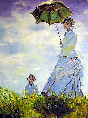 Mujer con sombrilla 1875