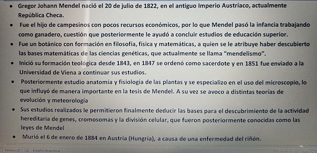 Primeros estudios de Mendel