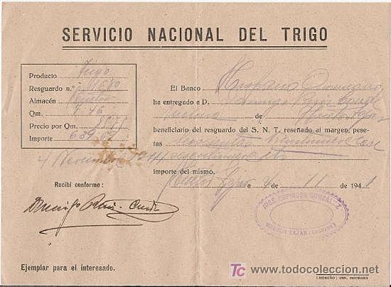 El Servicio Nacional del Trigo
