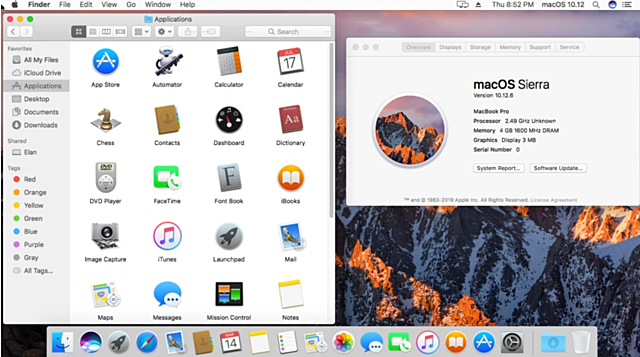Mac OS X Sierra 10.12