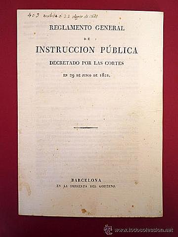 Ley Quintana (Reglamento de Instrucción Pública de 1821)