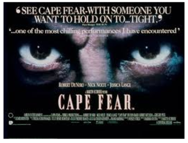 Titles foe Scorsese's Cape Fear. Also did the poster designs for the 63rd Academy Awards