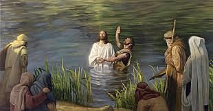 Jesus is Baptized by John the Baptist in the Jordan River