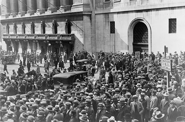 Crash del 29 (Gran depresión)