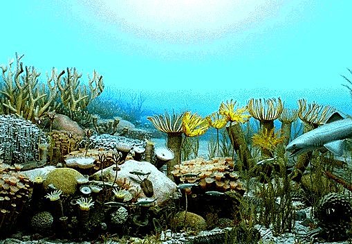 Extinción devónica tardía: hace 383-359 millones de años.   En varios pulsos a través del Devónico, los niveles de oxígeno del océano cayeron precipitadamente