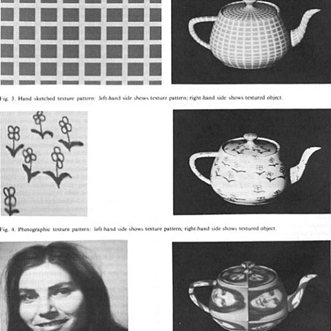 Создание первых алгоритмов текстурирования криволинейных поверхностей