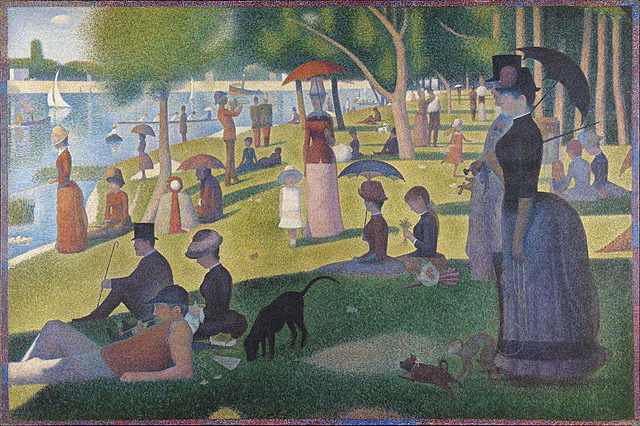 Un diumenge al migdia a la illa de la Grande Jatte de George Seurat.