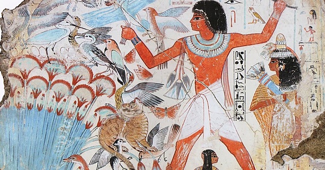 PINTURA DE CAZA DE LA TUMBA DE NEBAMUN