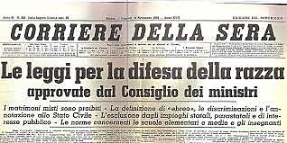 Le leggi razziali fasciste