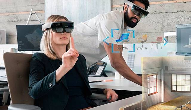 Gafas de realidad mixta.