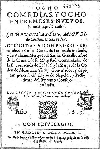 Cervantes publica Ocho comedias y Ocho entremeses