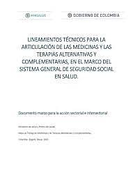 LINEAMIENTOS TECNICOS PARA LA ARTICULACION DE LAS MEDICINAS Y TERAPIAS ALTERNATIVAS